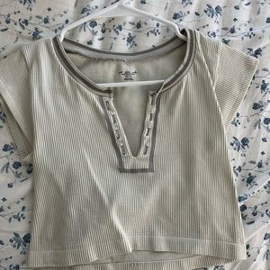 Urban outfitter cream crop top